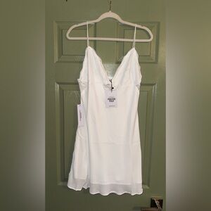 Artea Mini Dress White  - Princess Polly